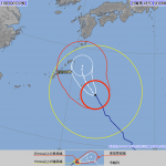 台風18号接近中！